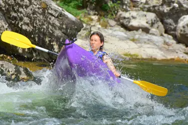 Photo de la grande descente de l'Ardèche en kayak